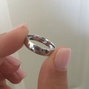 NWT - BRAND NEW 14K White Gold Band CUSTOM COMFORT FIT 4mm